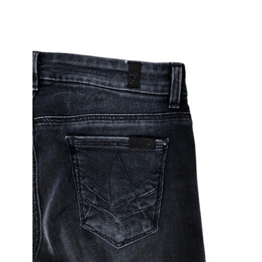 7 For All Mankind 7FAM Skinny A-Pocket Jeans Vintage Black Wash Size 26 - Picture 3 of 7